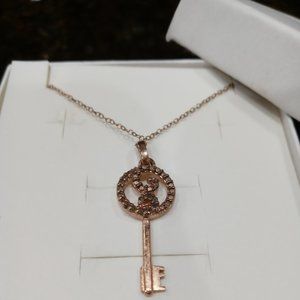 NWOT 1/3 ctw *SALE* Chocolate Diamond Key Necklace